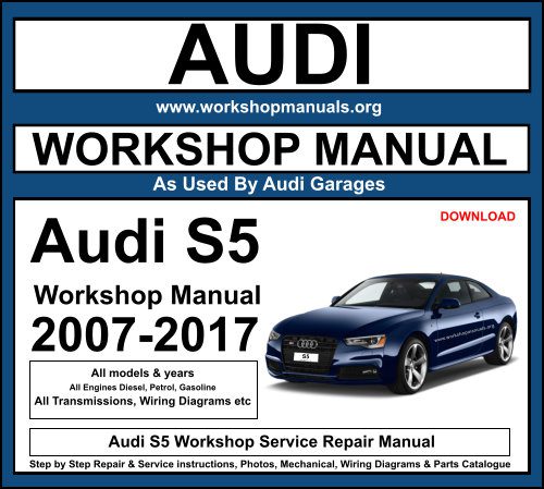 Audi S5 Workshop Service Repair Manual