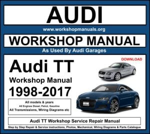 Audi TT 1998-2017 Workshop Repair Manual Download