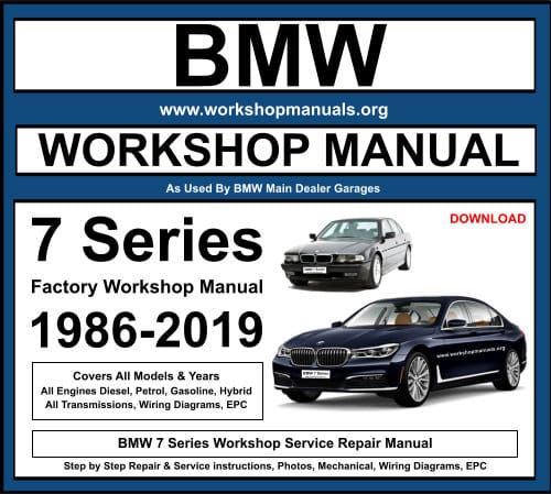 BMW 7 Series Workshop Repair Manual
