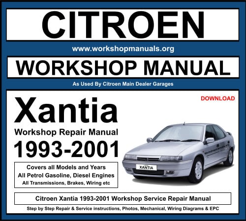 Citroen Xantia 1993-2001 Workshop Repair Manual Download
