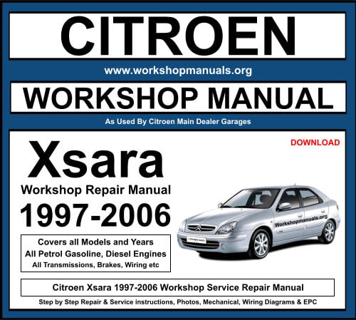 Citroen Xsara 1997-2006 Workshop Repair Manual Download