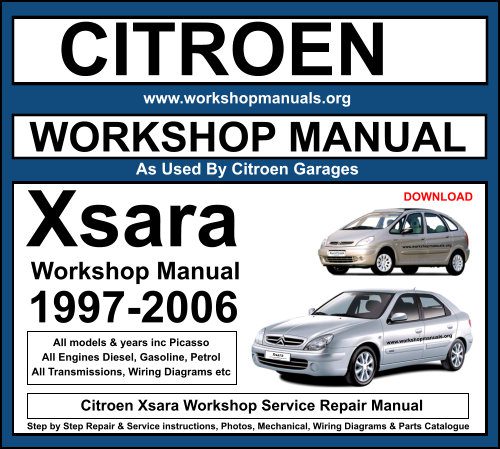 Citroen Xsara Workshop Service Repair Manual