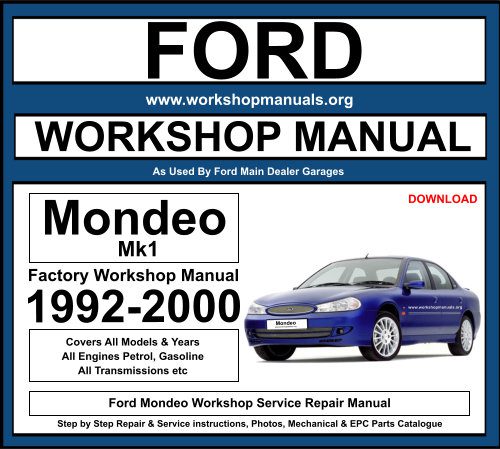 Ford Monde Workshop Repair Manual