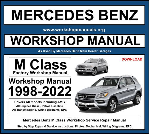 Mercedes Benz M Class Workshop Repair Manual