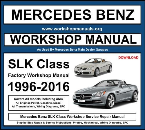 Mercedes Benz SLK Class Workshop Repair Manual