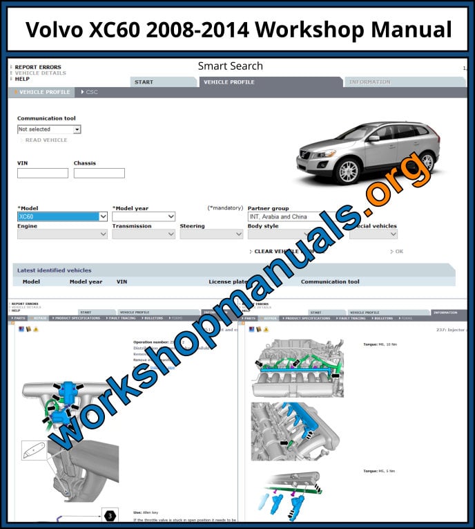 Volvo XC60 Repair Manual Download