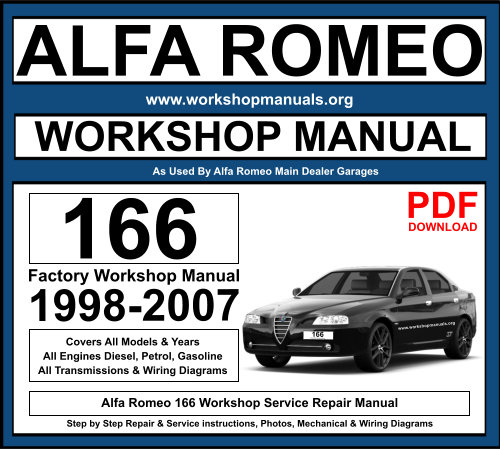 Alfa Romeo 166 PDF Workshop Repair Manual