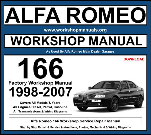 Alfa Romeo 166 Workshop Repair Manual