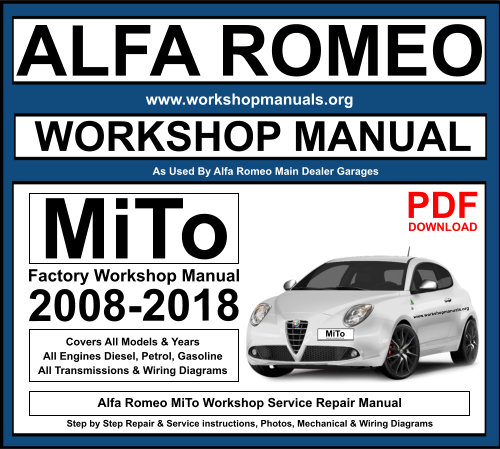 Alfa Romeo MiTo PDF Workshop Repair Manual