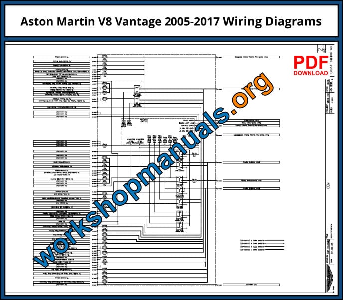 Aston Martin V8 Vantage 2005-2017 Wiring Diagrams
