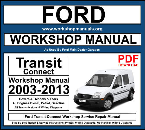 2014 Ford Transit Connect Service Shop Repair Information Manual ON CD NEW