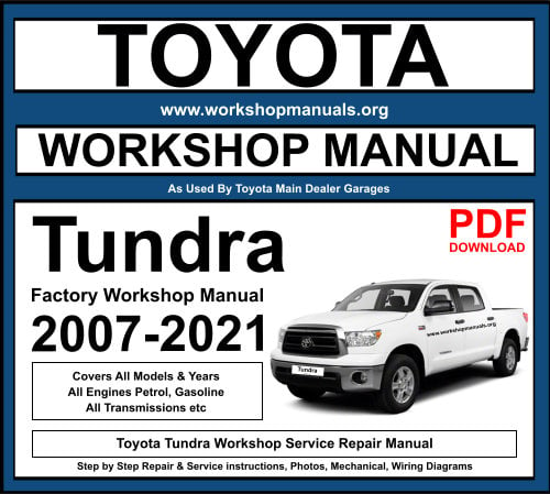 Toyota Tundra Workshop Repair Manual