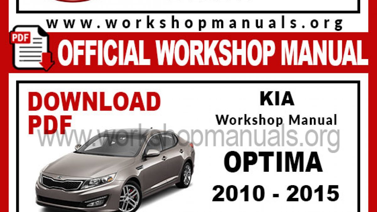 Kia Optima Workshop Repair Manual Workshop Manuals