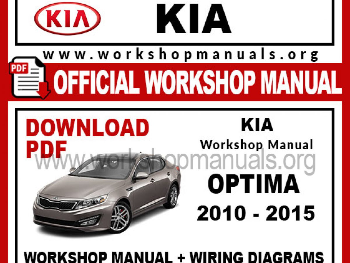 Kia Optima Workshop Repair Manual Workshop Manuals