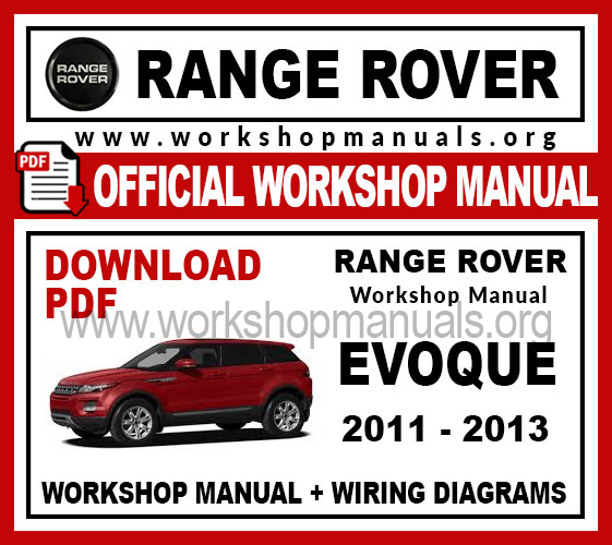 Range Rover Evoque Workshop Repair Manuals