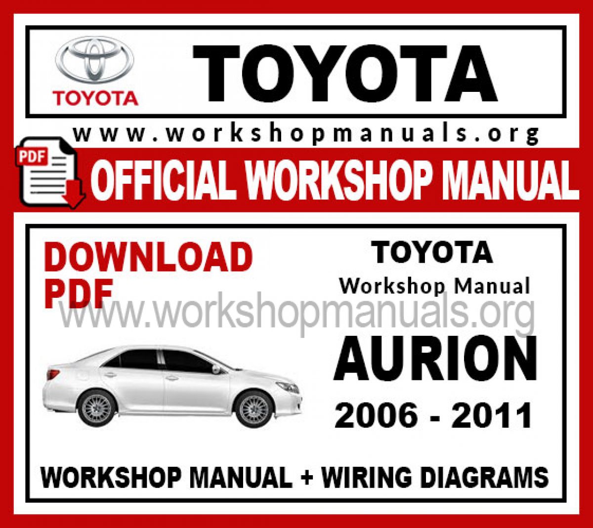 Toyota Aurion Wiring Diagram Manual Wiring Diagram 128 Shop