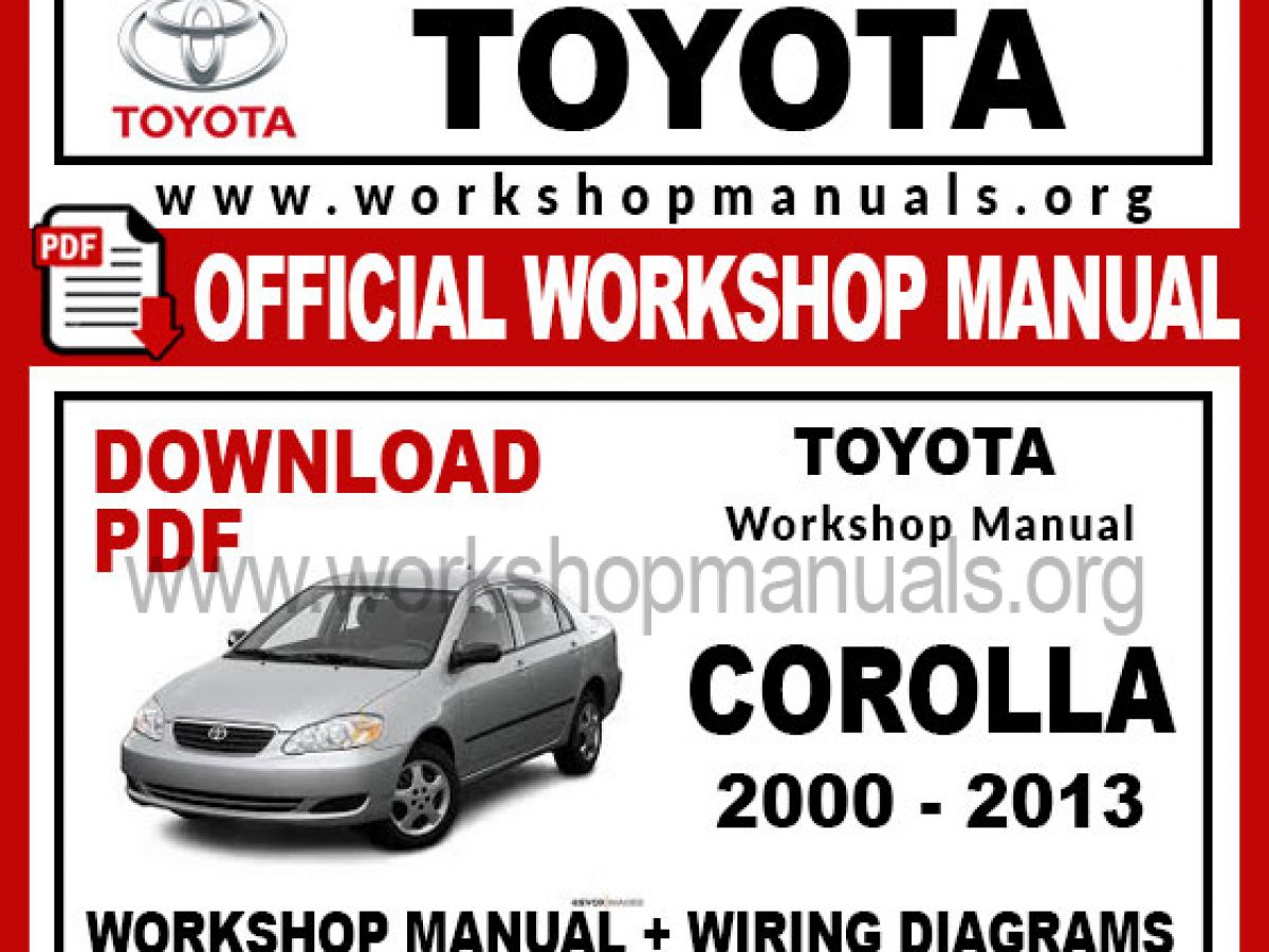 Toyota Corolla Workshop Repair Manual Workshop Manuals