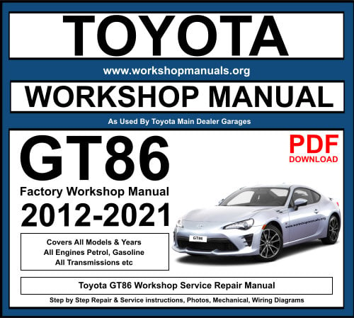 Toyota GT86 Workshop Repair Manual