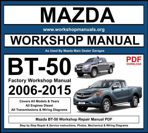 Mazda BT-50 Workshop Repair Manual PDF