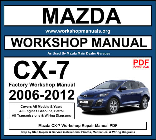 Mazda CX-7 Workshop Repair Manual PDF