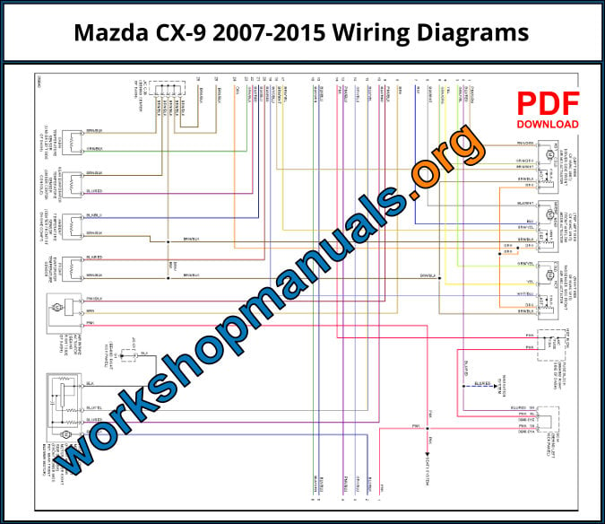 Mazda CX-9 2007-2015 Wiring Diagrams Download PDF