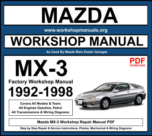 Mazda MX-3 Workshop Repair Manual PDF