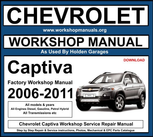 CAPTIVA SPORT 2009-2011 FACTORY SERVICE REPAIR MANUAL FSM CHEVROLET CAPTIVA