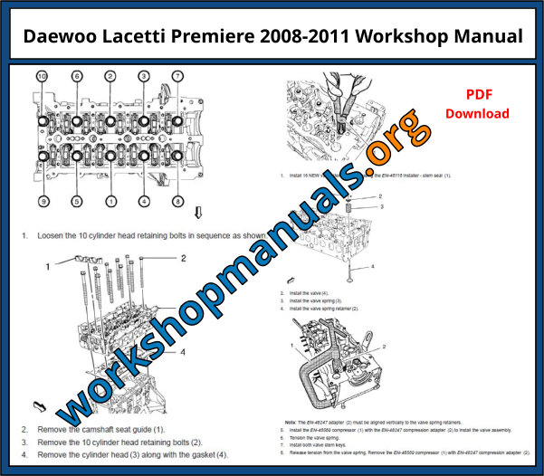 Daewoo Lacetti Premiere 2008-2011 Workshop Manual