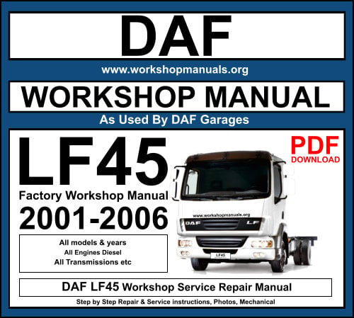 DAF LF45 Workshop Service Repair Manual