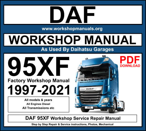 DAF 95XF Workshop Service Repair Manual