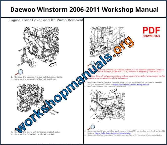 Daewoo Winstorm 2006-2011 Workshop Manual