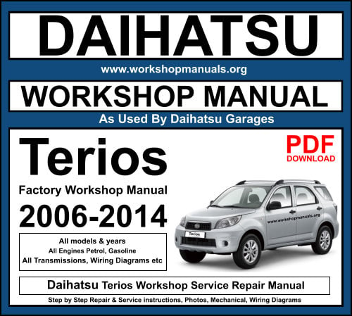 Daihatsu Terios Workshop Service Repair Manual Download PDF