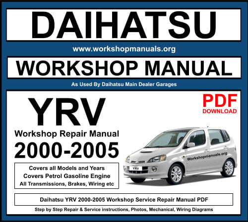 Daihatsu YRV 2000-2005 Workshop Repair Manual Download PDF