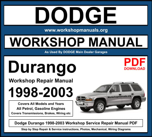 Dodge Durango 1998-2003 Workshop Service Repair Manual Download PDF