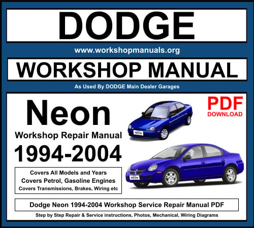 Dodge Neon 1994-2004 Workshop Repair Manual Download PDF