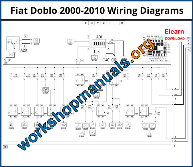 Fiat Doblo 2000-2010 Wiring Diagrams