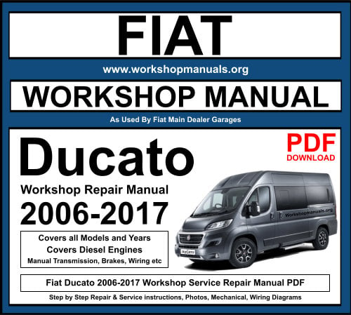Fiat Ducato 2006-2017 Workshop Repair Manual Download PDF