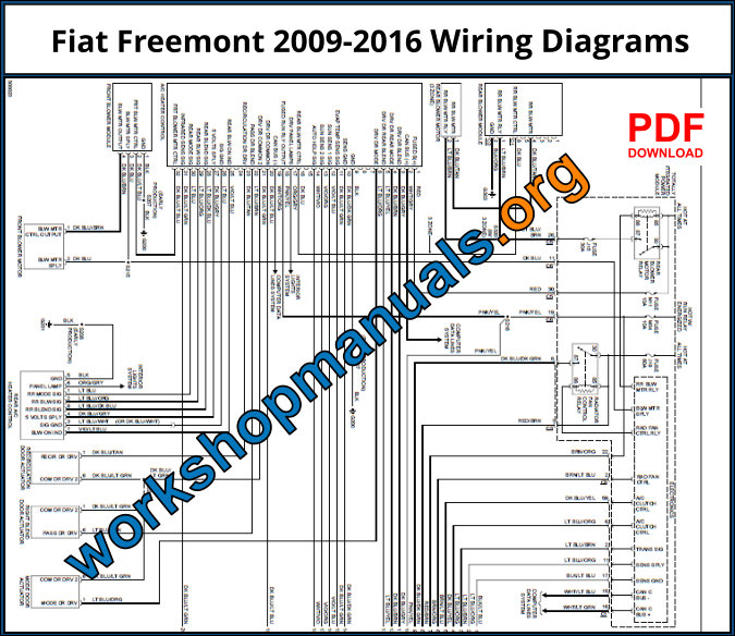 Fiat Freemont 2009-2016 Wiring Diagrams Download PDF
