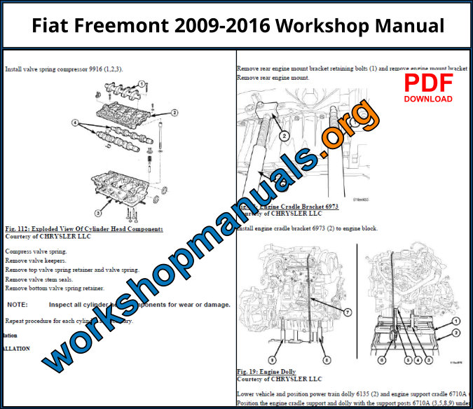 Fiat Freemont 2009-2016 Workshop Repair Manual Download PDF