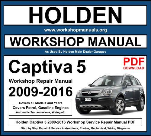 Holden Captiva 5 2009-2016 Workshop Repair Manual Download PDF