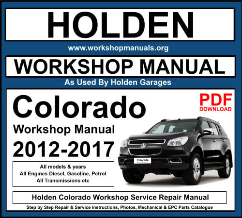 Holden Colorado Workshop Service Repair Manual