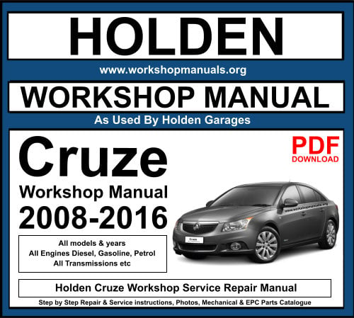 Holden Cruze Workshop Service Repair Manual