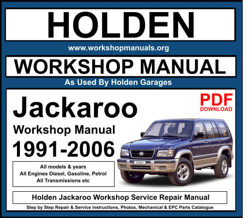 Holden Jackaroo Workshop Service Repair Manual