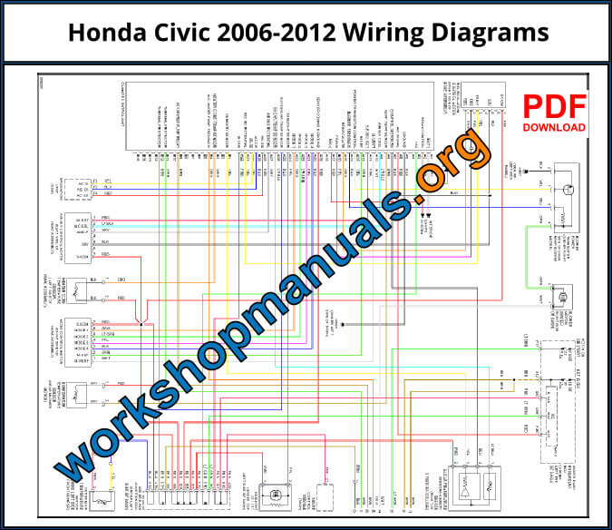 Honda Civic 2006-2012 Wiring Diagrams Download PDF