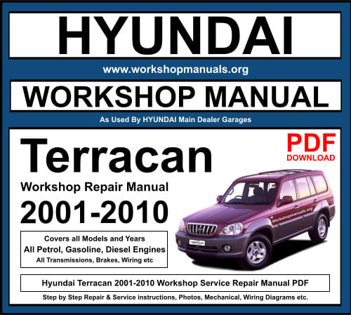 Hyundai Terracan 2001-2010 Workshop Repair Manual Download PDF