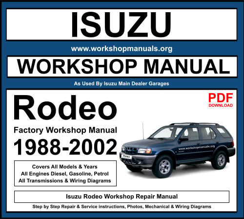 Isuzu Rodeo Workshop Repair Manual PDF