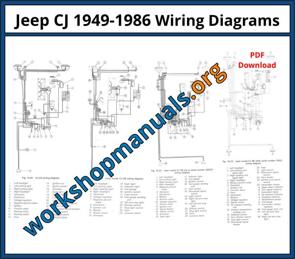Jeep CJ 1949-1986 Wiring Diagrams