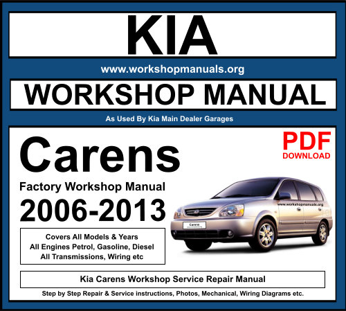 Kia Carens III Workshop Manual Workshop Manual 