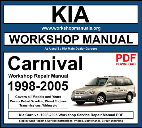 Kia Carnival 1998-2005 Workshop Repair Manual Download PDF