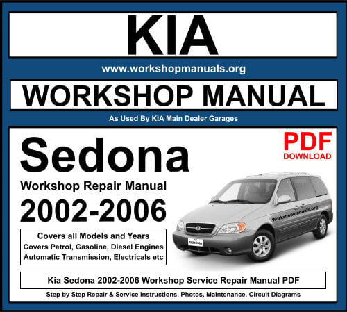 Kia Sedona 2002-2006 Workshop Repair Manual Download PDF